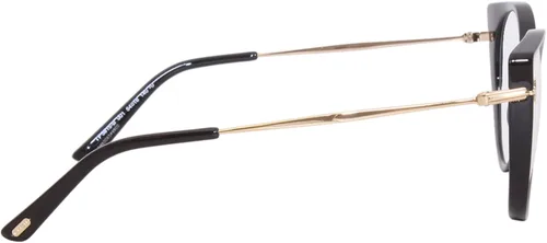 Vista 3 de Gafas Tom Ford FT 5815 -B 001 Negro Brillante Logotipo t Oro RosaBloque Azul Le