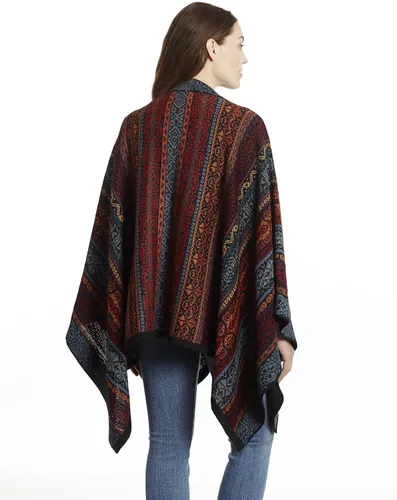 Vista 3 de Invisible World Womens Ruana Alpaca Wool Poncho Winter Cape Fall