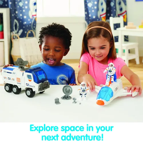 Vista 2 de Kidoozie Misión del transbordador interestelar – Shuttle, Space Rover, astronautas y accesorios – Edades 3 años +