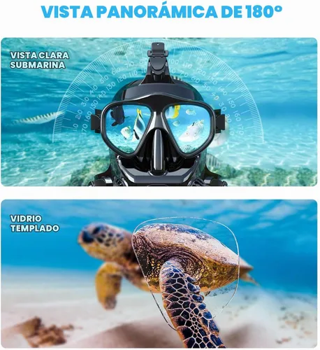 Vista 5 de SMACO Mini tanque de buceo con máscara de buceo de cara completa, S700 1.9L Mini tanque de buceo portátil botella de poni reutilizable hasta 30