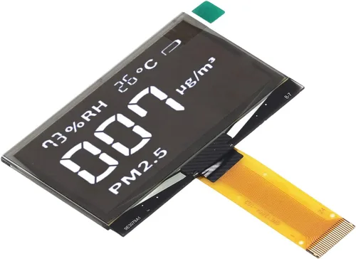 Vista 7 de 1 pantalla LCD SSD1309, construcción de vidrio flexible en línea de 2.42 pulgadas, módulo de pantalla LCD de 128 x 64 SSD1309 autoiluminado