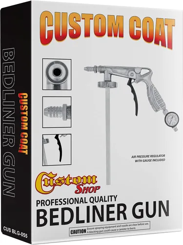 Vista 4 de U-POL Raptor GM Kit de revestimiento para camionetas en aerosol, de uretano, color blanco, incluye pistola rociadora, 6 litros.