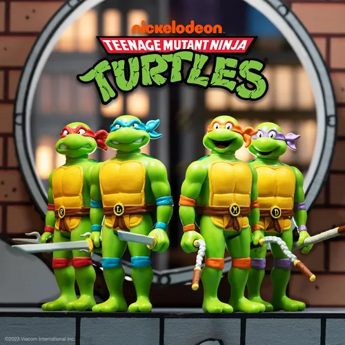 Vista 5 de Super7 Teenage Mutant Ninja Turtles Donatello - Figura de acción TMNT de 3.75 pulgadas con accesorios, coleccionables clásicos de dibujos animados