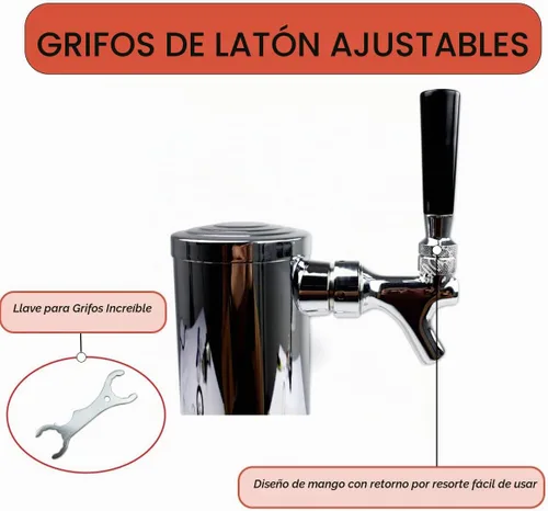 Vista 3 de BACOENG Kit de conversión de cerveza sin tanque Kegerator de torre estándar