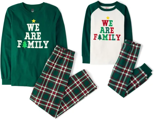Vista 15 de The Children's Place Pijama de Navidad unisex para bebé, algodón