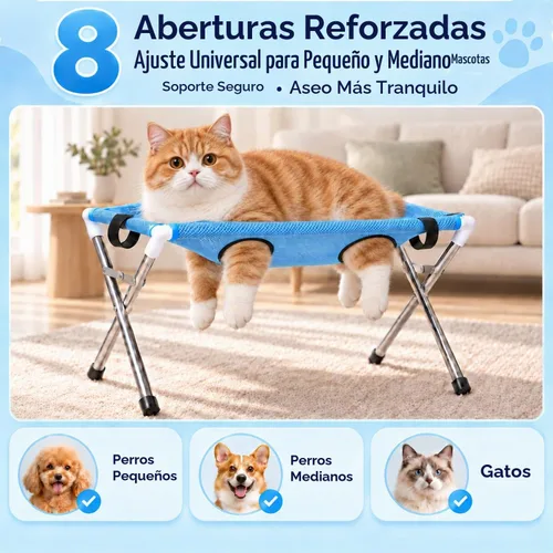 Vista 2 de Soporte de hamaca para aseo de perros, soporte plegable de baño para perros Negro