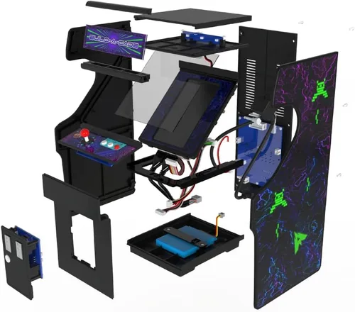 Vista 5 de GRS Build-A-CADE Kit de gabinete arcade a escala 1:6 para uso con Raspberry Pi