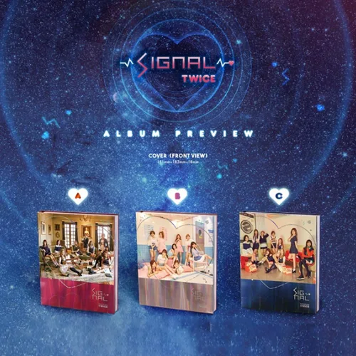 Vista 2 de TWICE 4th Mini Album - SIGNAL [B Ver. ] CD + Photobook + Photocard + Photocard + Photo + Photo + Regalo gratis/K-pop sellado