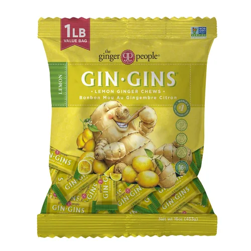 Vista 14 de GIN GINS Boost Red Magic Ginger Chews Soporte digestivo de 2 libras, 1 paquete