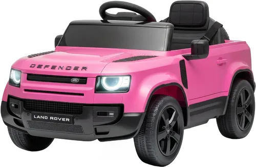 Vista 11 de Qaba 12V Ride on Car con licencia Land Rover Defender Kids Electric Car