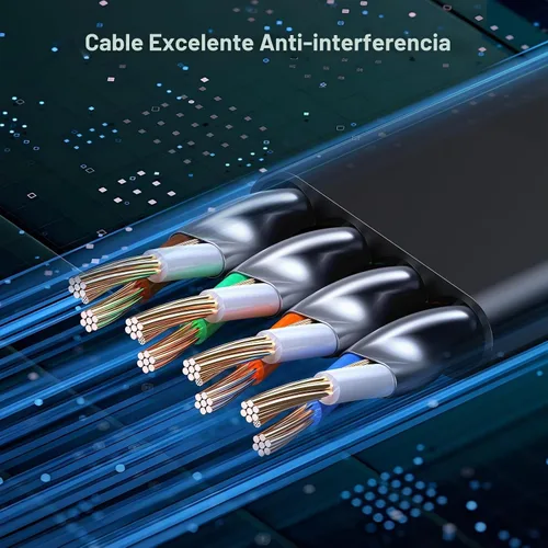 Vista 5 de UGREEN Cable Ethernet Cat 8 de 10 pies, 40 Gbps 2000 Mhz de alta velocidad