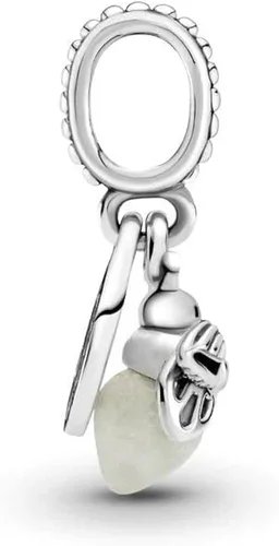 Vista 3 de Ouroyea Colgante colgante de plata de ley 925 con diseño familiar de animales, regalos para mujeres, pulsera y collar, Plata, Circonita cúbica
