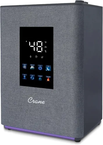 Vista 10 de Crane Humidificador de niebla fría de 0.5 galones de llenado superior y difusor de aceite esencial, silencioso, tiempo de funcionamiento de 15