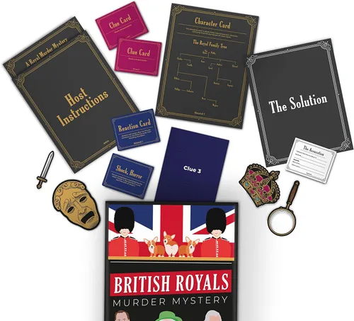 Vista 2 de British Royals Murder Mystery Family Juego de mesa