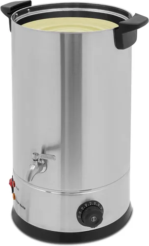 Vista 10 de Derretidor de cera para hacer velas, olla de fusión eléctrica comercial de cera de 10L/338.2 onzas con control de temperatura y boquilla de vertido