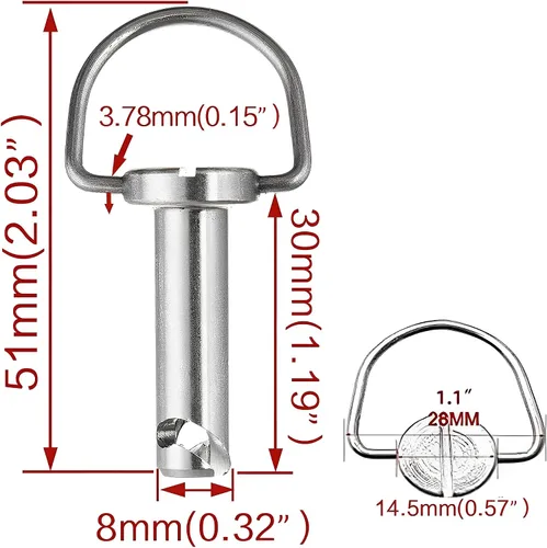 Vista 3 de Harley Abrazaderas de 1/4 de vuelta con arandelas, pernos de montaje de alforjas para silla de montar/Abrazaderas de alforjas para Harley Touring