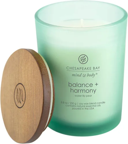 Vista 3 de Chesapeake Bay Candle Velas perfumadas, Balance + Harmony and Peace + Tranquility, tarros medianos (paquete de 2)