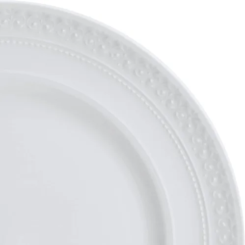 Vista 3 de Mikasa Crown White - Juego de vajilla de 18 piezas resistente a las astillas, servicio para 6 personas