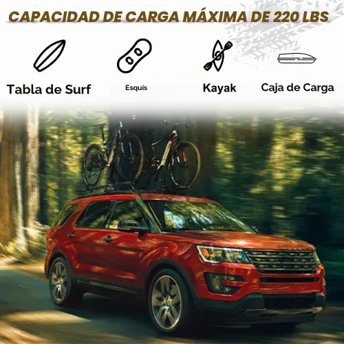 Vista 4 de Barras transversales para techo para Ford Explorer 2016-2019, accesorios de portaequipajes para techo