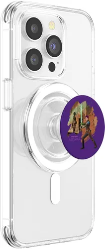 Vista 3 de Star Wars Ahsoka - Mural de Sabine Wren y sable de luz PopSockets MagSafe PopGrip para iPhone