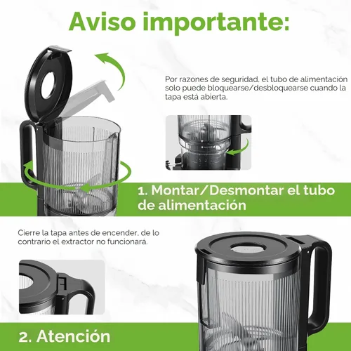 Vista 7 de Exprimidor de prensa en frío, máquina de jugo de canal de alimentación de 5 pulgadas de ancho, máquina exprimidora OSTBA para verduras y frutas