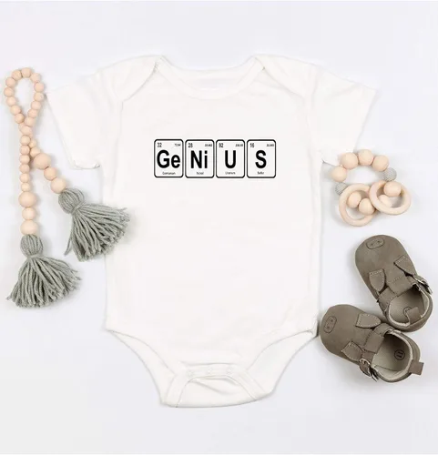 Vista 4 de Genius Brillian Funny Onesie Smart Message Clever Body para bebé