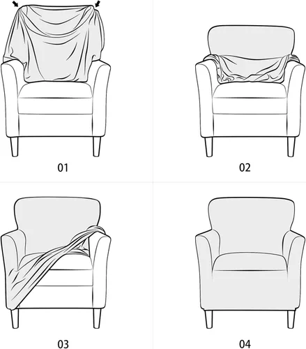 Vista 6 de XMNTG Funda elástica de terciopelo verde oscuro para sillón individual, funda de sofá moderna de mediados de siglo con brazos, protector de muebles