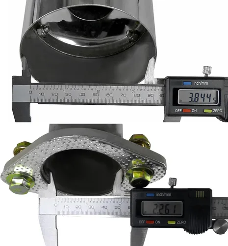 Vista 6 de Spec-D Tuning Sistema de silenciador de escape Catback estilo N1 de 4.5 pulgadas compatible con Honda Civic Si 3Dr 2002-2005