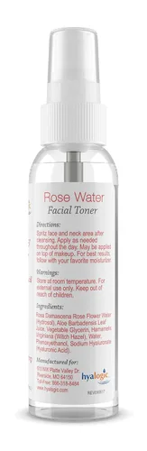 Vista 2 de Hyalogic Rose Toner - Tónico facial sin alcohol con ácido hialurónico y aloe vera, increíble astringente facial para todo tipo de piel, tónico