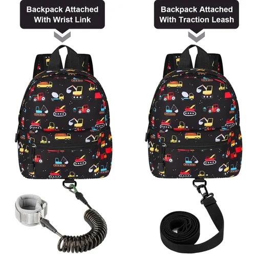 Vista 3 de Accmor Arnés de Mochila para Niños Pequeños con Correa, Lindas Mochilas para Bebé con Eslabón de Muñeca Antipérdida, Mini Arnés de Mochila