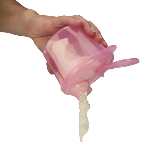 Vista 9 de Dr. Brown's Dispensador de fórmula de viaje con tapa, sin BPA, rosa, capacidad para 27 onzas, (paquete de 12)