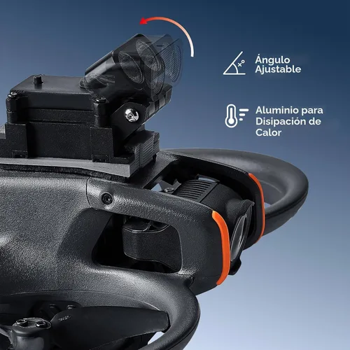 Vista 4 de Kit de luces tácticas de búsqueda para DJI Avata 2, navegación nocturna e