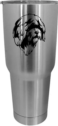 Vista 217 de Cairn Terrier - Vaso grabado con temática de perro, 30 onzas