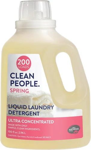 Vista 14 de The Clean People Detergente líquido para ropa, embalaje reciclable, lucha contra las manchas, ultra concentrado, jabón de lavandería, sin fragancia