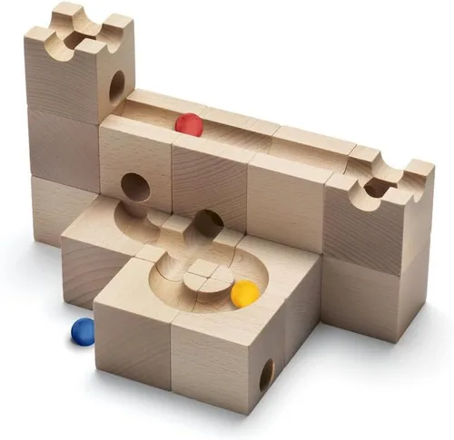 Vista 2 de Cuboro Juego estándar de 16 Marble Run - El pequeño juego de iniciación