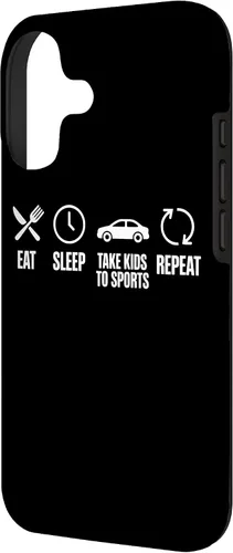 Vista 2 de Take Kids to Sports Eat Sleep Repeat Youth Sports Parent Case for iPhone 17