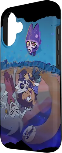 Vista 2 de Funda para iPhone 16 Adorable tiny demon with skull mask and horns
