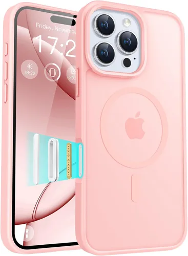 Vista 50 de Funda para teléfono Google Pixel 9 Pro XL, Compatible con Magnético, Protección contra Caídas de Grado Militar Translúcida Mate Resistente a Golpes