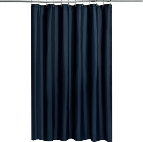 Vista 21 de N&Y Home Cortina o forro de tela para ducha, lavable a máquina, estrecho, negro, de 36 x 72 pulgadas Hotel Quality, Bottom Magnets, Washable