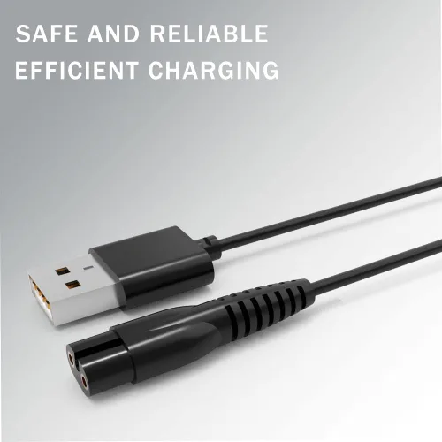 Vista 4 de OGMWIN Cable de alimentación de repuesto para hombre Manspot Premium Body Trimmer Cable de carga USB