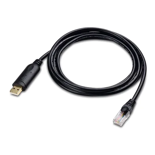 Vista 2 de Cable Matters Cable de consola USB a RJ45 con chipset FTDI, 6 pies Compatible con el cable de consola Cisco, cable Rollover