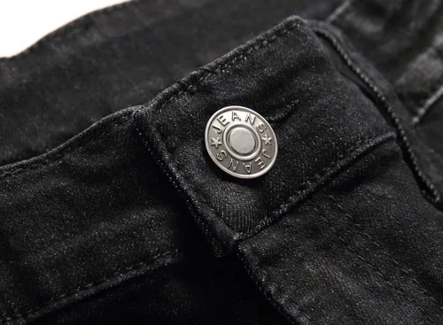 Vista 3 de AITITIA Jeans de motociclista de ajuste regular para hombre