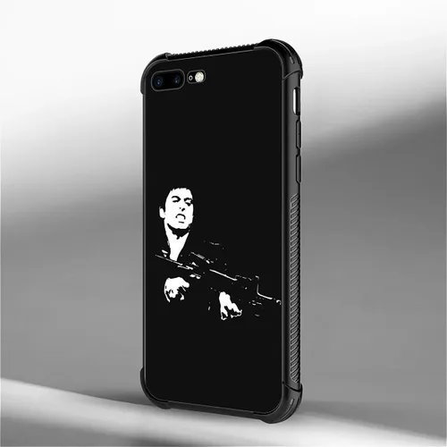Vista 3 de Compatible con funda para iPhone 6 Plus/6s Plus,Bite Your Teeth Diseño de patrón asombroso, funda trasera dura de PC anti-arañazos y a prueba