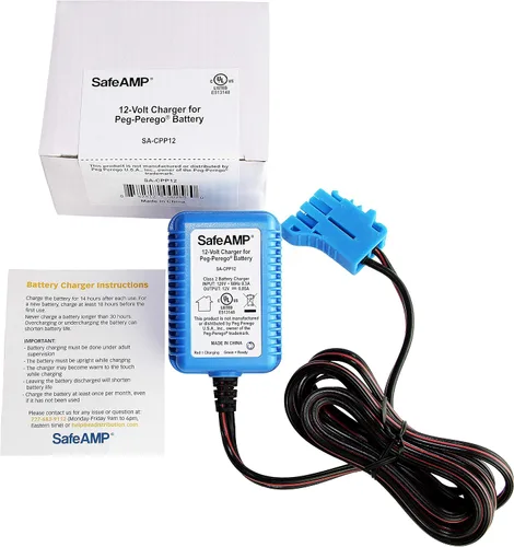 Vista 2 de Cargador con certificación UL de 12 V para juguetes de paseo Peg Perego Compatible with select Peg Perego 12V ride-on toys. UL Listed charger fits