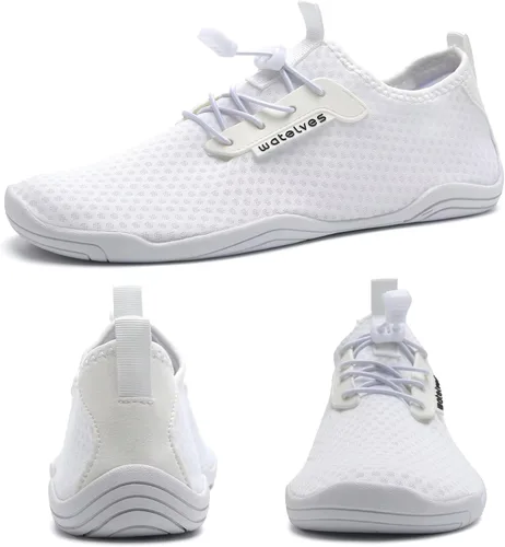 Vista 3 de WateLves Zapatos de agua para hombre y mujer, zapatos de natación de secado rápido, calcetines acuáticos para piscina, surf, yoga, aeróbicos