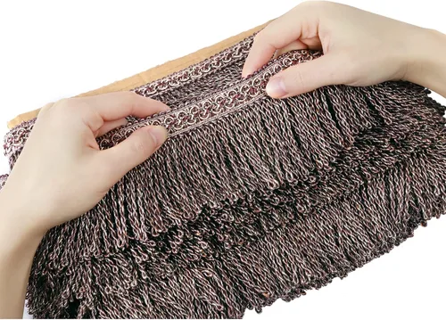 Vista 14 de Cortina de flecos de lingotes de 5 yardas/2.5 pulgadas, adornos de tela con flecos para el hogar, accesorios de costura para manualidades, ropa