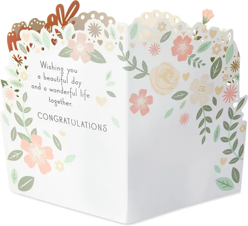 Vista 2 de American Greetings Tarjeta de boda desplegable (A Wonderful Life)