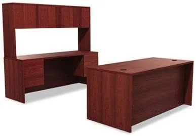 Vista 8 de HON 10500 Series 72 x 36 x 29-12 pulgadas, carcasa de escritorio de doble pedestal, caoba