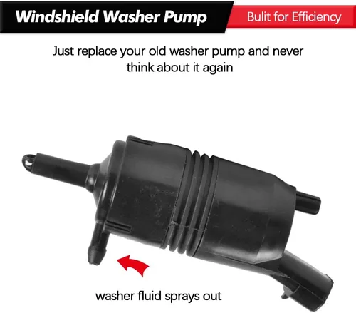 Vista 3 de Bomba de limpiaparabrisas delantero con ojal de repuesto para Chevy GMC Buick Pontiac Isuzu Reemplaza # 385-232316A, 22127652, 22127653, 89025062