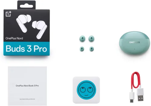 Vista 6 de OnePlus Nord Buds 3 Pro, auriculares inalámbricos Bluetooth, auriculares con cancelación de ruido, graves profundos, sonido envolvente, hasta 44